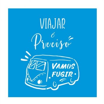 Stencil CR Laser Viajar é Preciso (P-M-G)