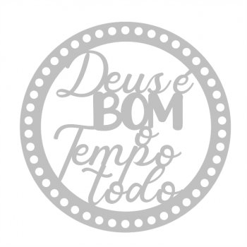 Base Deus é Bom para Crochê em Acrílico (P-M-G)