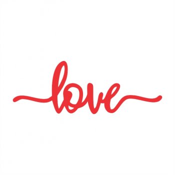 Aplique Love em Acrílico (P-M-G)