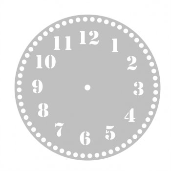 Base Relógio para Crochê em Acrílico - 25 cm