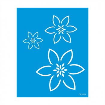 Stencil CR Laser Pintura Orgânica Estrela 20x25