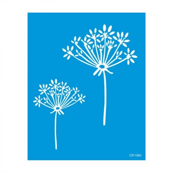 Stencil CR Laser Pintura Orgânica Erva Doce - 20x25