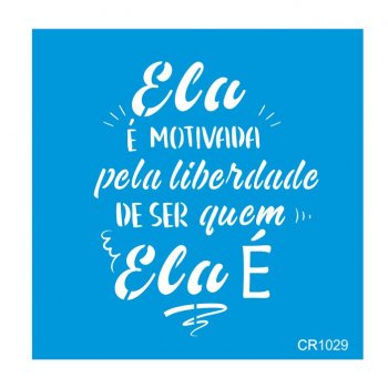 Stencil CR Laser Quem Ela É (P-M-G)