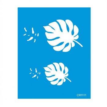 Stencil CR Laser Pintura Orgânica Costela de Adão Modelo 2 - 20x25