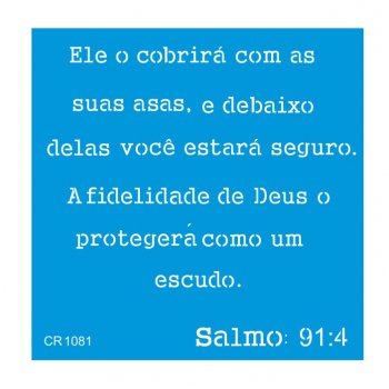 Stencil CR Laser Salmo 91:4 (P-M-G)