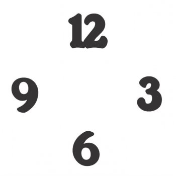 Kit com 4 Números para Relógio em Acrílico PRETO (P-M-G)