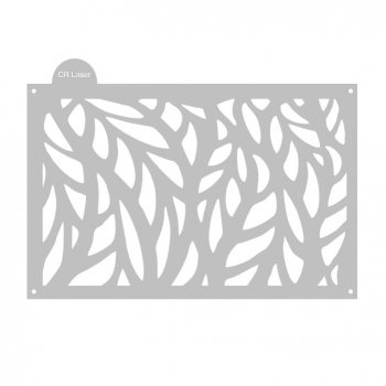 Stencil CR Laser para Bolo Folhas Mod 1 (P-G)
