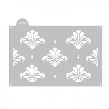 Stencil CR Laser para Bolo Arabesco Mod 1 (P-G)