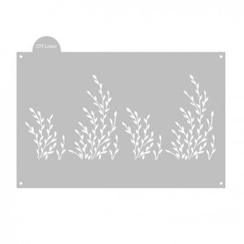 Stencil CR Laser para Bolo Folhinhas (P-G)