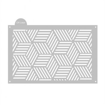 Stencil CR Laser para Bolo Cubo (P-G)