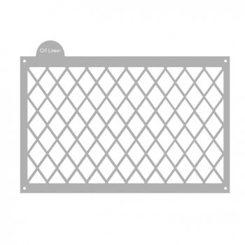 Stencil CR Laser para Bolo Losango (P-G)