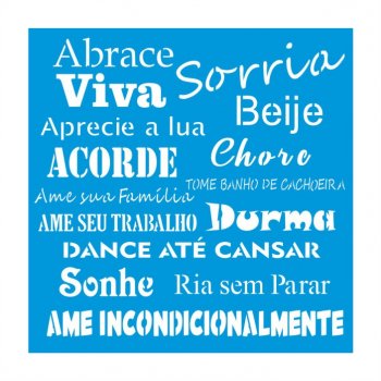 Stencil CR Laser Abrace a Vida - 30x30