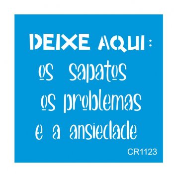 Stencil CR Laser Deixe Aqui (P-M-G)