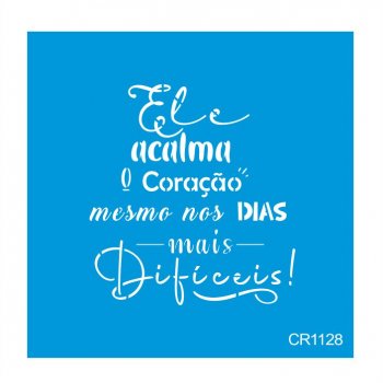 Stencil CR Laser Acalma o coração (P-M-G)