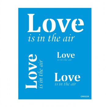 Stencil CR Laser Love in the Air - 20x25
