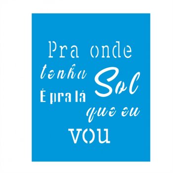 Stencil CR Laser Tenha Sol - 20x25
