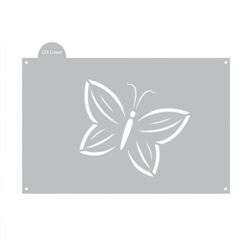 Stencil CR Laser para Bolo Borboleta 1