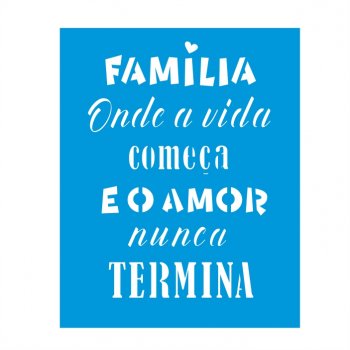 Stencil CR Laser Família - 20x25