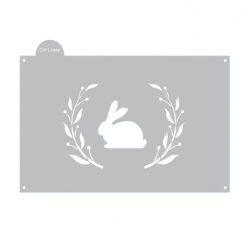 Stencil CR Laser para Bolo Coelho Ramos