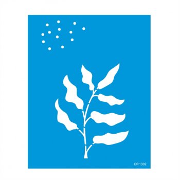 Stencil CR Laser Pintura Orgânica Folha de Pimenta - 20x25