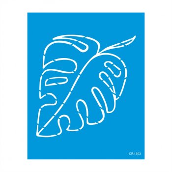 Stencil CR Laser Pintura Orgânica Costela de Adão Modelo 3 - 20x25