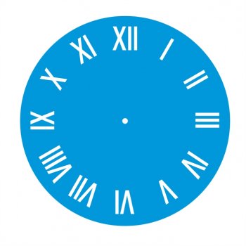 Stencil CR Laser Relógio Numeros Romanos - 30 cm