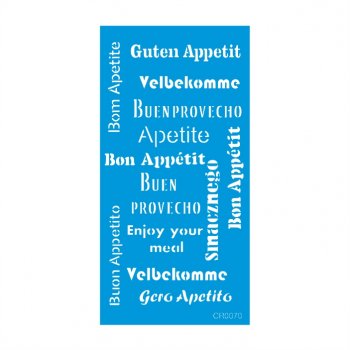 Stencil CR Laser Bom Apetite - 10x20