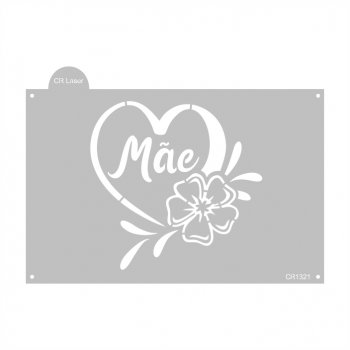 Stencil CR Laser para Bolo Mãe