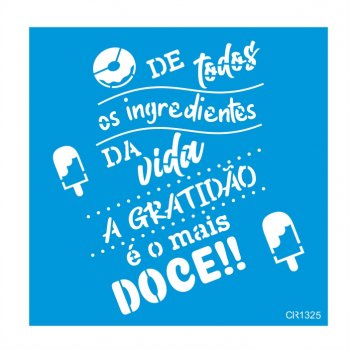 Stencil CR Laser Gratidão (P-M-G)