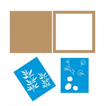 Quadro Moldura Pintura Orgânica com Stencils