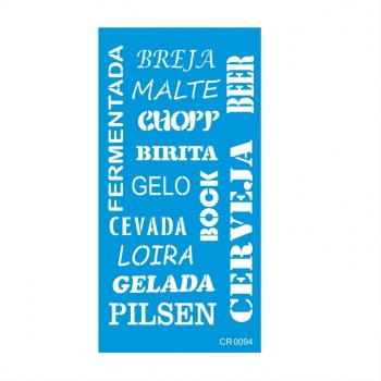 Stencil CR Laser Beer - 10x20