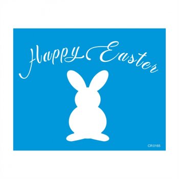 Stencil CR Laser Happy Easter Nº 1