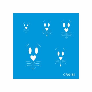 Stencil CR Laser Rostinho de Coelho - 14x14