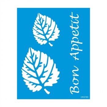 Stencil CR Laser Folhas 01 - 20x25