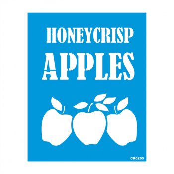 Stencil CR Laser Apple - 20x25