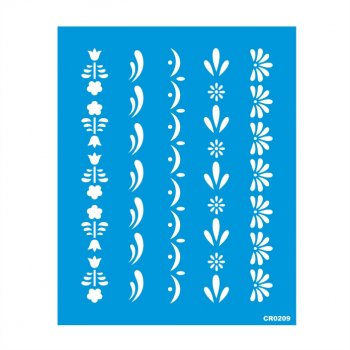 Stencil CR Laser Flores - 20x25
