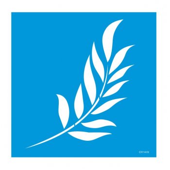 Stencil Pintura Orgânica Folhagem Modelo 14 (P-M-G)