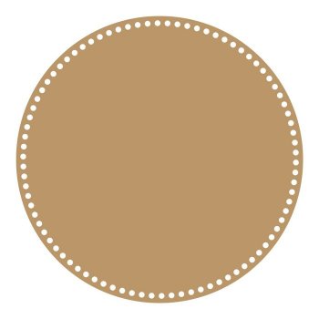 Base Redonda para Crochê em MDF - 35 cm