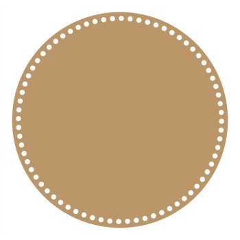 Base Redonda para Crochê em MDF - 30 cm