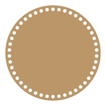 Base Redonda para Crochê em MDF - 20 cm