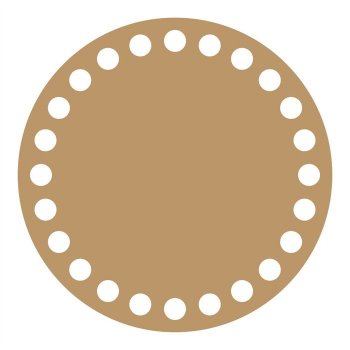 Base Redonda para Crochê em MDF - 11 cm