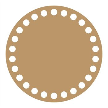 Base Redonda para Crochê em MDF - 12 cm