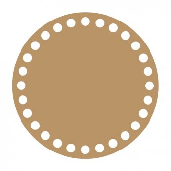 Base Redonda para Crochê em MDF - 13 cm