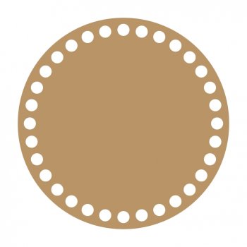 Base Redonda para Crochê em MDF - 14 cm
