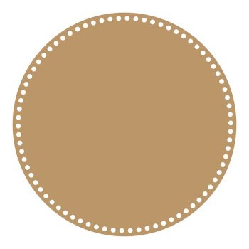 Base Redonda para Crochê em MDF - 33 cm
