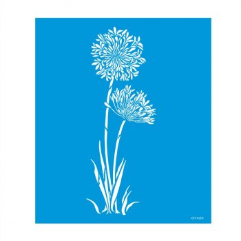 Stencil CR Laser Pintura Orgânica Agapanthus 01 (P-M-G)
