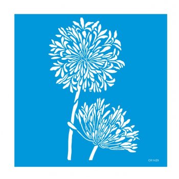 Stencil CR Laser Pintura Orgânica Agapanthus 02 (P-M-G)