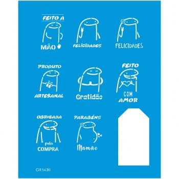 Stencil CR Laser Bento Flork TAG 01 - 20x25