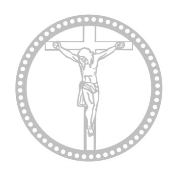 Base Crucifixo  para Crochê em Acrílico - 20 cm