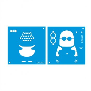 Stencil CR Laser Minions Menina - 10x10